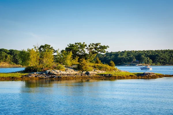 Küçük ada Piscataqua nehirde, Portsmouth, yeni Hampshi — Stok fotoğraf