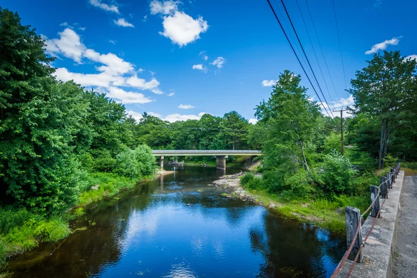 Puentes sobre el río Suncook, en Allenstown, New Hampshire . — Foto de Stock