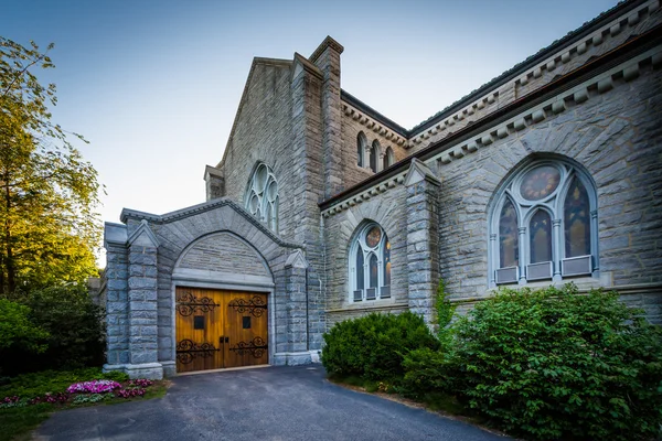 Первая церковь Христа-ученого в Конкорде, штат Нью-Гемпшир . — стоковое фото