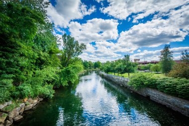 Winnipesaukee nehir, Laconia, New Hampshire.