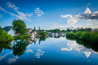 Winnipesaukee nehir, Laconia, New Hampshire.