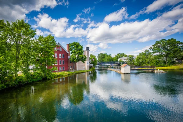 Floden Winnipesaukee i Lakeport, Laconia, New Hampshire. — Stockfoto