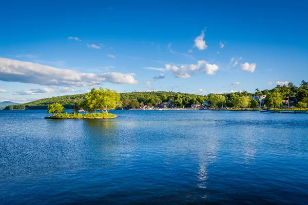 Vista do Lago Winnipesaukee em Merideth, New Hampshire . — Fotografia de Stock