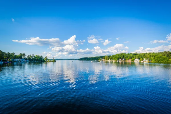 Vista do Lago Winnisquam, em Laconia, New Hampshire . — Fotografia de Stock