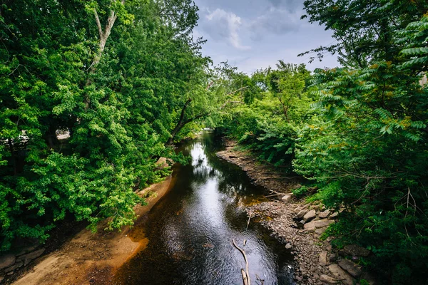 The Piscataquog River, in Manchester, New Hampshire. — Stock Photo, Image