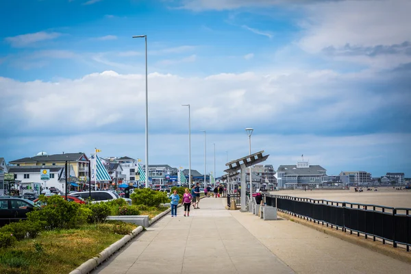 Przy plaży promenady w Hampton Beach, w stanie New Hampshire. — Zdjęcie stockowe