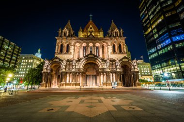Gece, Trinity Kilisesi Copley Meydanı, Boston, Massachuse'nda