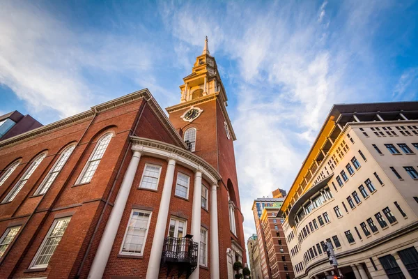 The Park Street Church, en Boston, Massachusetts . — Foto de Stock