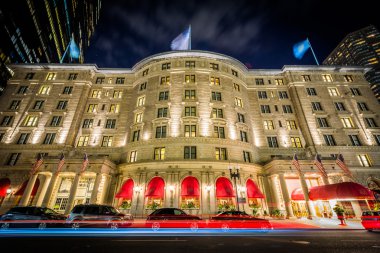Gece, Fairmont Copley Plaza'da geri ba Copley Meydanı'nda