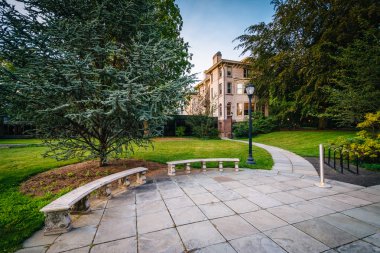 Banklar ve içinde yeni Ha Yale Üniversitesi kampüsünde bina