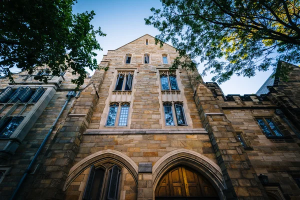 Edificio storico nel campus dell'Università di Yale, a New Haven — Foto Stock