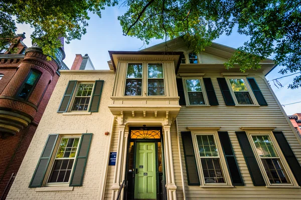 Casa en el campus de la Universidad de Yale, en New Haven, Connecticu — Foto de Stock