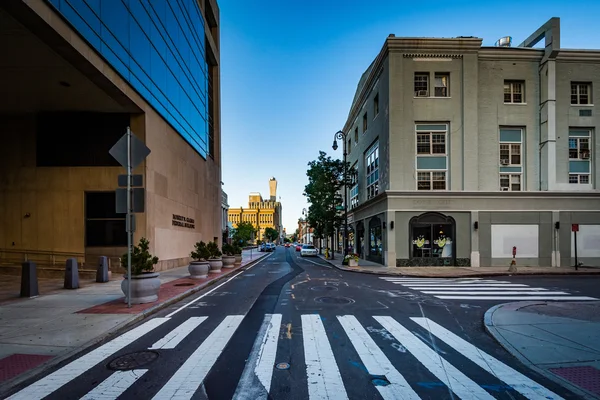 Orange Street, in downtown New Haven, Connecticut. — Stock Photo, Image