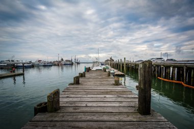 Provincetown, Cape Cod, Massachusetts küçük iskele.