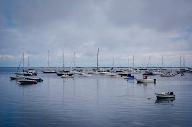 Tekneler içinde Provincetown limanda Provincetown, Cape Cod, Massach