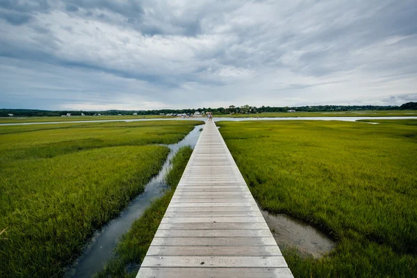 Boardwalk sendvič a mokřadní, Sandwich, Cape Cod, MAS — Stock fotografie