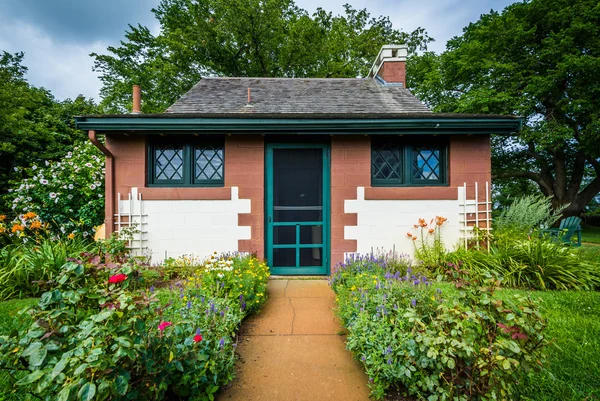 Shallop Cafe'de hacılar anıt Provincetown, Cape — Stok fotoğraf