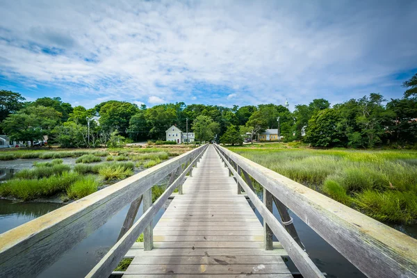 Wujek Tim's Bridge, w Wellfleet, Cape Cod w stanie Massachusetts. — Zdjęcie stockowe