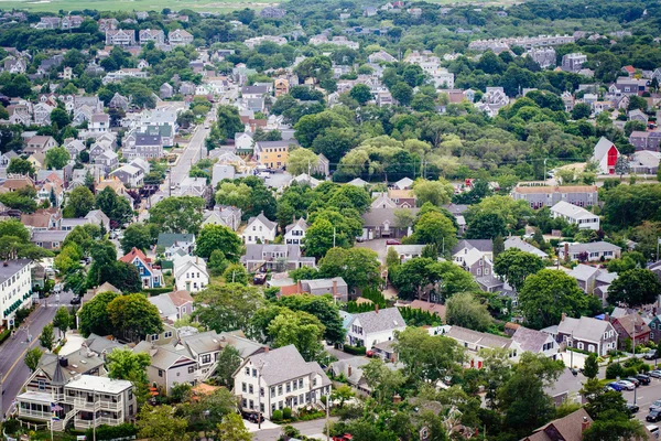 Vue de Provincetown depuis le monument du pèlerin, à Provincetow — Photo