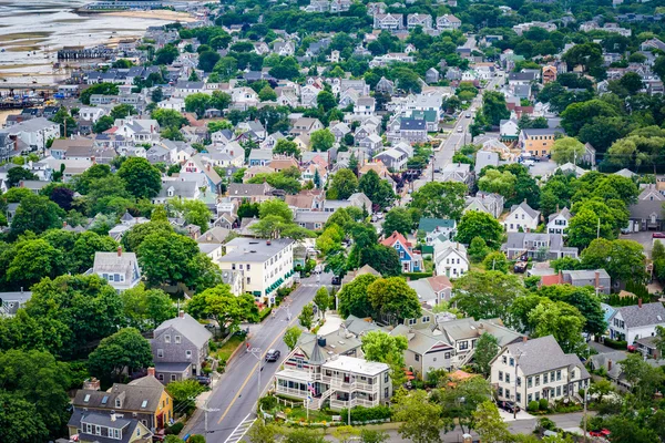 View of Provincetown from the Pilgrim's Monument, in Provincetow — Stock Photo, Image