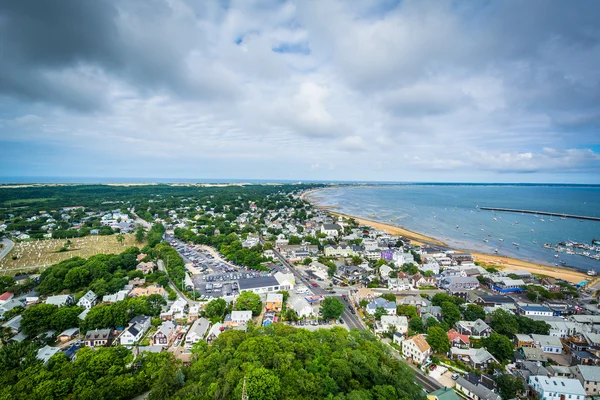 View of Provincetown from the Pilgrim's Monument, in Provincetow — Stock Photo, Image