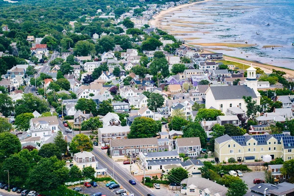 View of Provincetown from the Pilgrim's Monument, in Provincetow — Stock Photo, Image