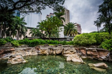 Gölette Greenbelt Park, Makati, Metro Manila, Filipinler.