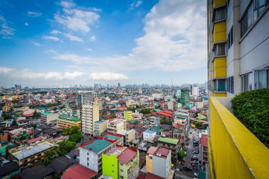 Görünüm binaların Sampaloc, Manila, Filipinler.