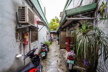 Sokak Wanhua bölgesinde, Taipei, Tayvan.