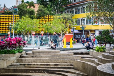 Mengxia Park, Wanhua bölgesinde, Taipei, Tayvan.