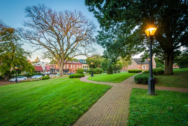 Gångväg utanför Maryland State huset, i Annapolis, Maryland — Stockfoto