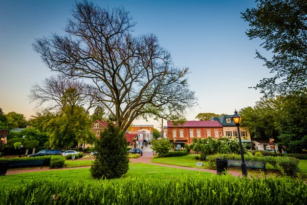 Státní kruh, v centru města Annapolis, Maryland. — Stock fotografie