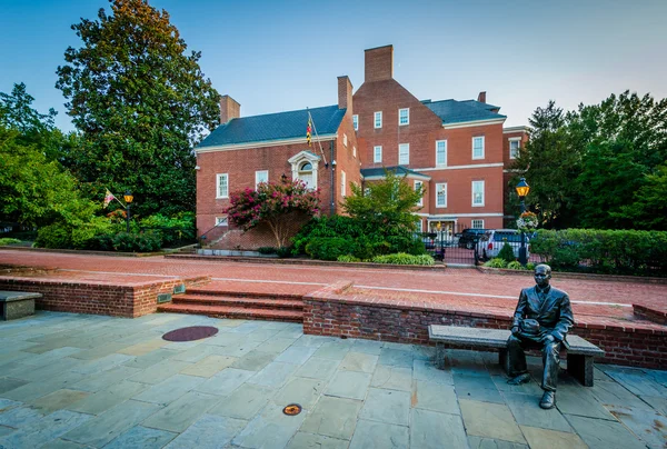 De advocaten Mall en het huis van de regering, in Annapolis, Maryland. — Stockfoto