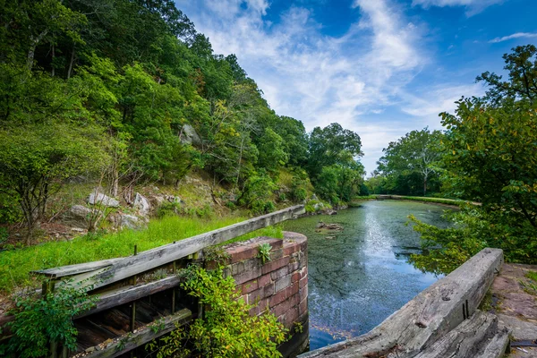 The C & O Canal, at Chesapeake & Ohio Canal National Historical — Stock Photo, Image