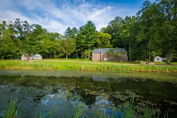 Den C & O Canal, på Chesapeake & Ohio kanalen National historiska — Stockfoto