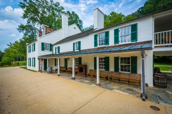 Great Falls Tavern Visitor Center, på Chesapeake & Ohio Cana — Stockfoto