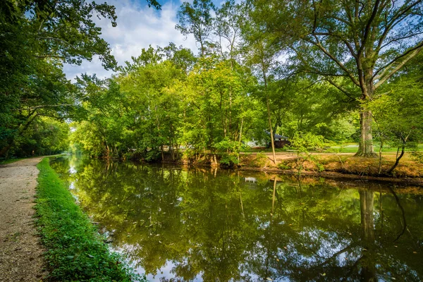 The C & O Canal, at Chesapeake & Ohio Canal National Historical — Stock Photo, Image