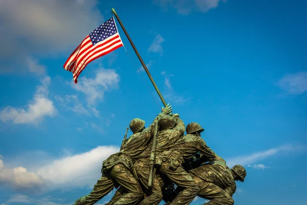 De Amerikaanse Marine Corps War Memorial in Arlington, Virginia. — Stockfoto