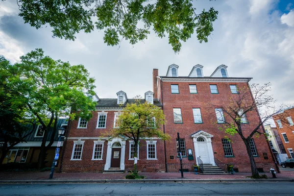 Buildings on Royal Street, in the Old Town of Alexandria, Virgin — Stock Photo, Image