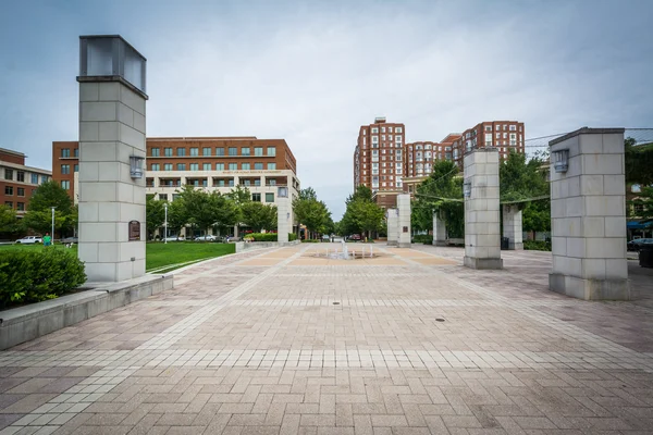 Açık alan John Carlyle Meydanı, Alexandria, Virginia '. — Stok fotoğraf