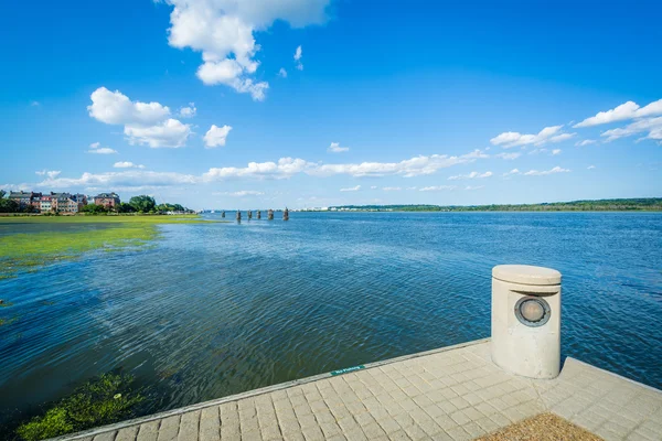 Rio Potomac, em Alexandria, Virginia . — Fotografia de Stock