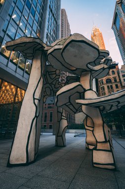 The Group of Four Trees heykeli, Finansal Bölgede, Manhattan, New York