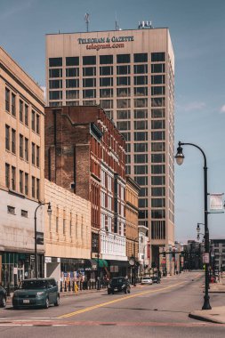 Worcester, Massachusetts şehir merkezindeki binalar