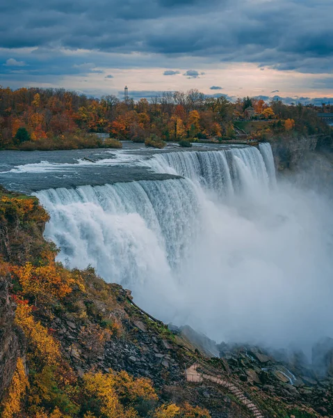 Pohled Americké Vodopády Státním Parku Niagara Falls New York — Stock fotografie