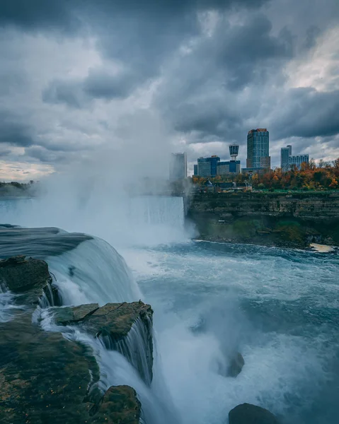 Stormig Utsikt Från Terrapin Point Niagara Falls State Park New — Stockfoto