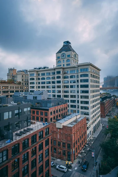 Vue Dumbo Depuis Pont Manhattan Brooklyn New York — Photo