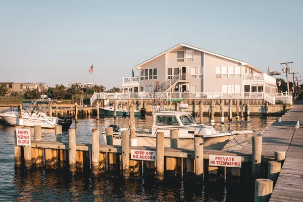 Puerto Deportivo Kismet Fire Island Long Island Nueva York — Foto de Stock