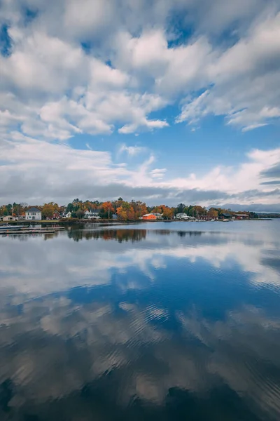 Cor Outono Reflexões Moosehead Lake Greenville Maine — Fotografia de Stock