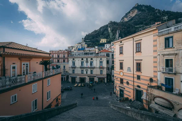 Uitzicht Vanaf Duomo Trap Amalfi Campania Italië — Stockfoto
