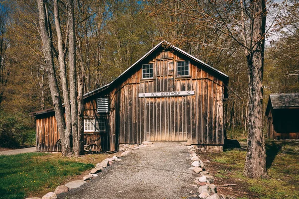 Trälada Skogen Millbrook Village Historiska Plats Delaware Water Gap New — Stockfoto